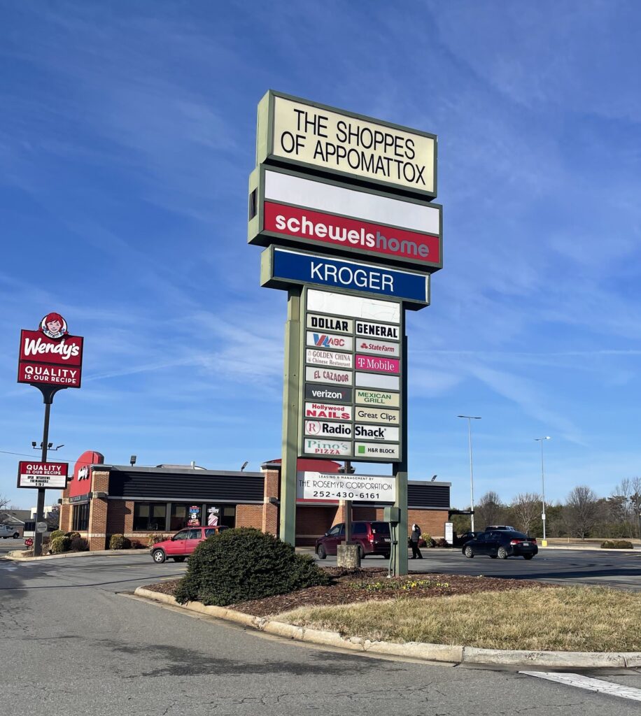 Appomattox Sign